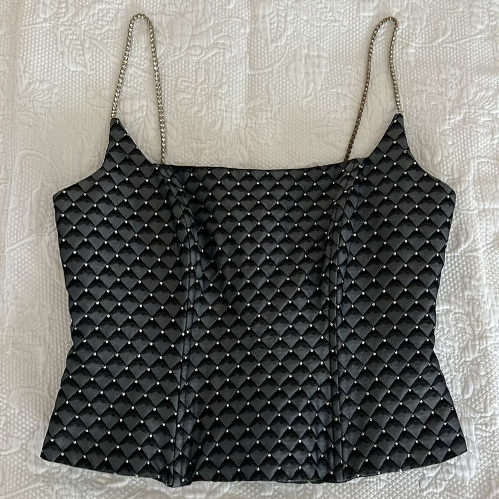 •VINTAGE BONED CORSET UNION MADE COQUETTISH• - Picture 2 of 16
